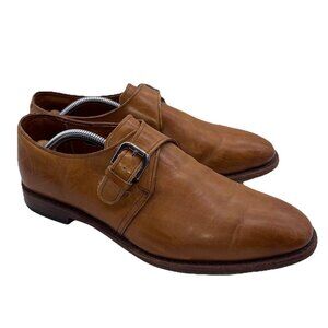 Allen Edmonds Brown Monkstrap Leather Dress Shoes Oxfords Loafers Men's Sz 9